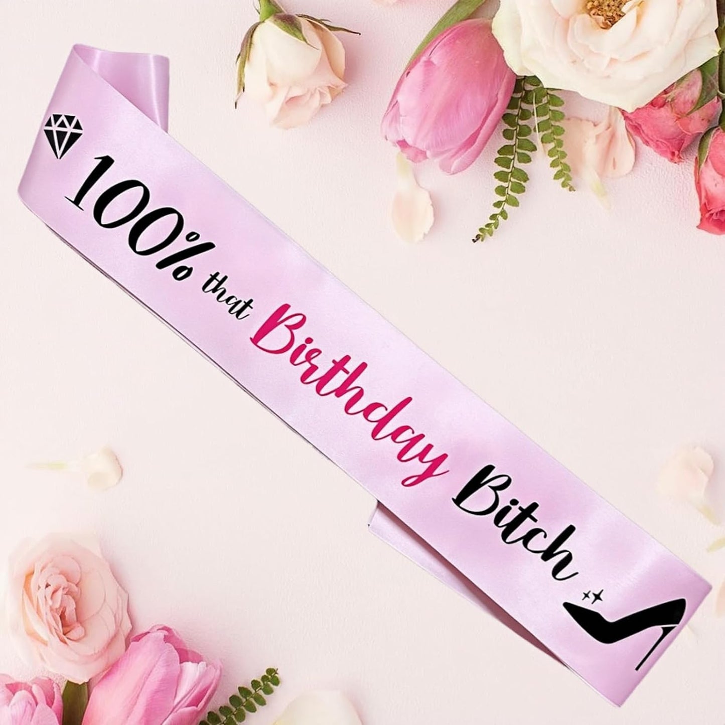 100% That Birthday Bitch Sash