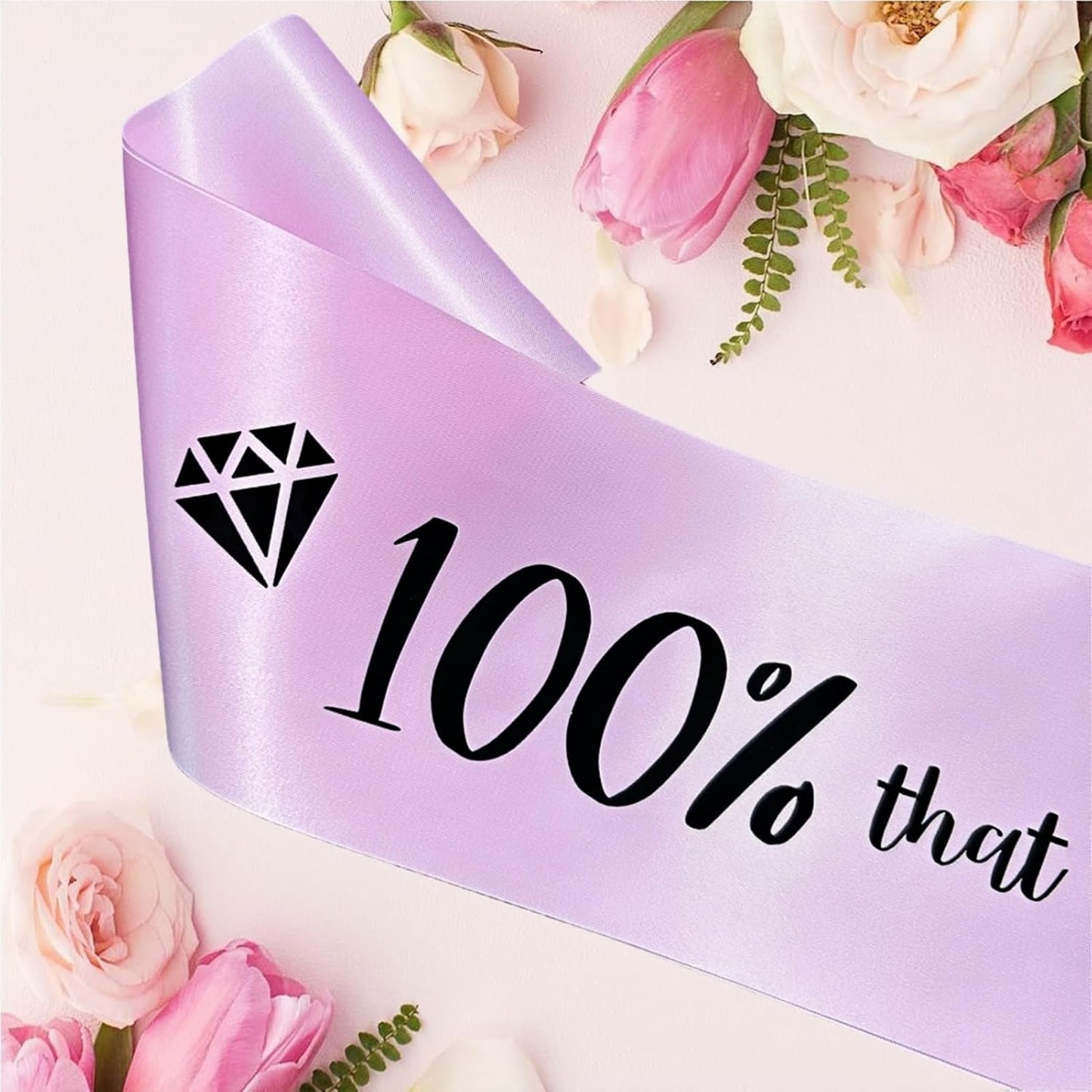 100% That Birthday Bitch Sash