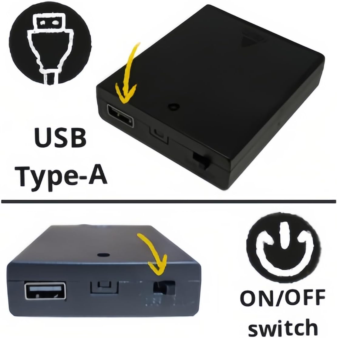 4-AA to USB Battery Box