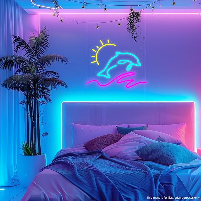 Decorit Dolphin LED Neon Sign