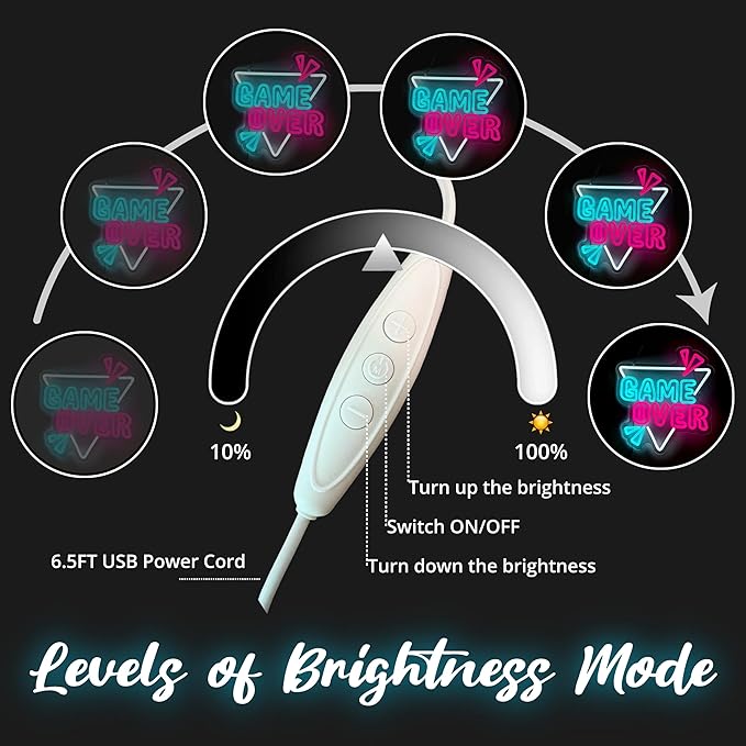 Decorit Gaming LED light Sign Wall Decor