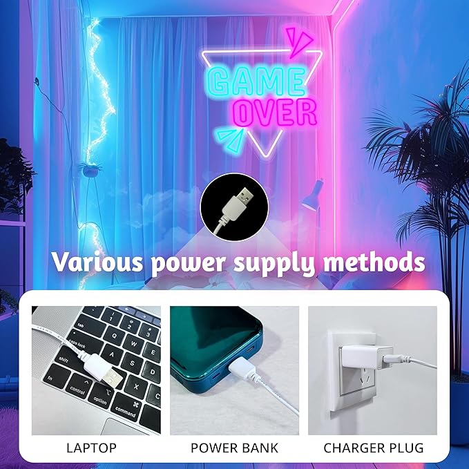 Decorit Gaming LED light Sign Wall Decor