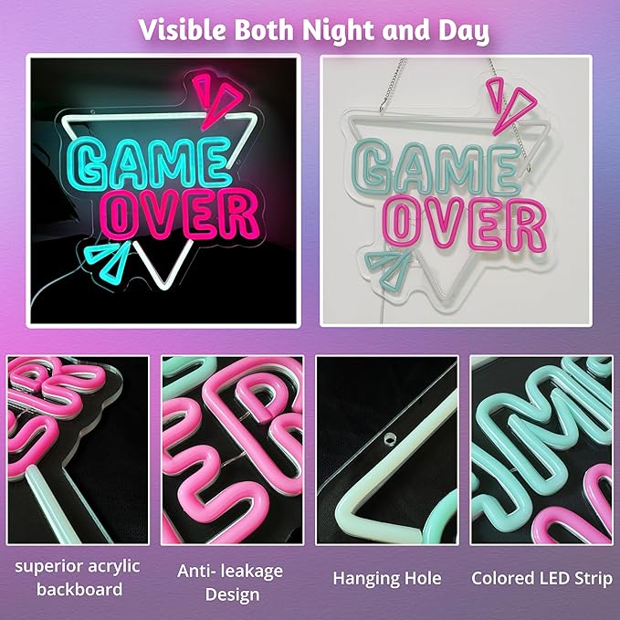 Decorit Gaming LED light Sign Wall Decor