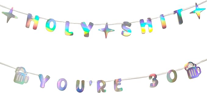 Decorit Holy Shit You're 30 Birthday Banners