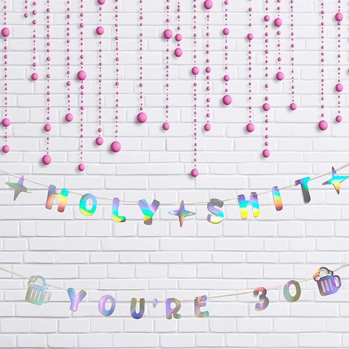Decorit Holy Shit You're 30 Birthday Banners