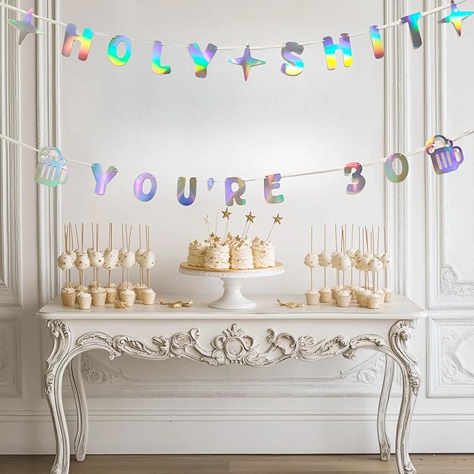 Decorit Holy Shit You're 30 Birthday Banners