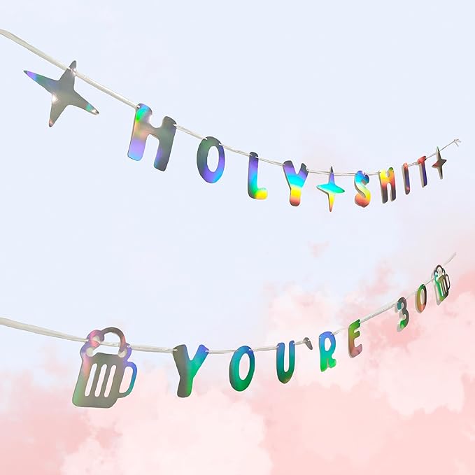 Decorit Holy Shit You're 30 Birthday Banners