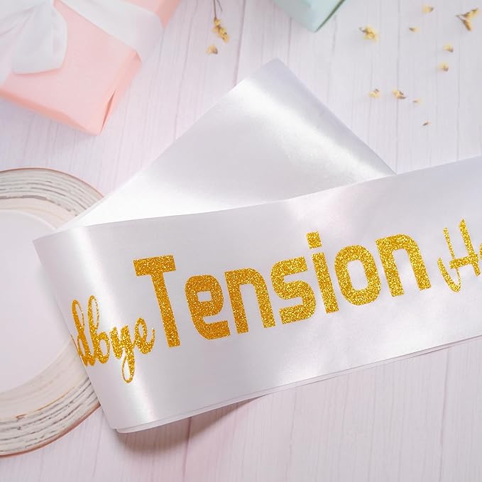 Goodbye Tension Hello Pension Sash