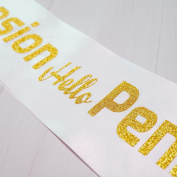 Goodbye Tension Hello Pension Sash