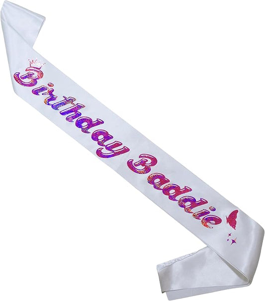 Birthday Baddie Sash