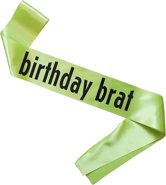 birthday brat Sash