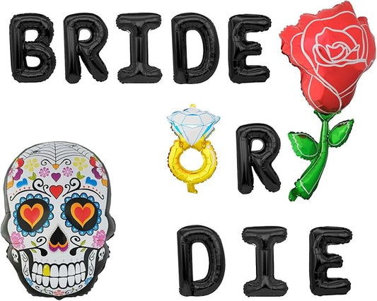 Decorit Bride or Die Balloon Banner